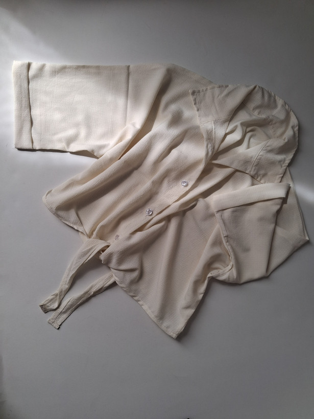 شومیز زنانه گره ای ینزی پفکی
