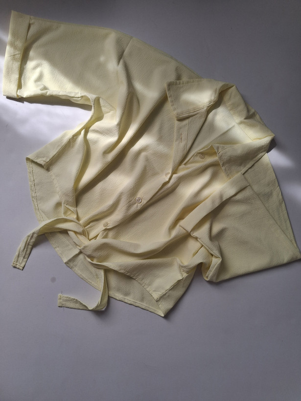 شومیز زنانه گره ای ینزی پفکی