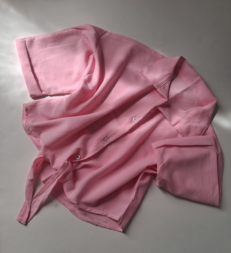 شومیز زنانه گره ای ینزی پفکی