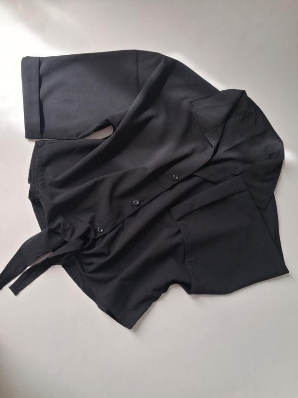 شومیز زنانه گره ای ینزی پفکی