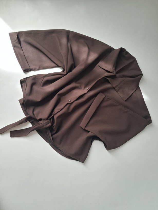 شومیز زنانه گره ای ینزی پفکی